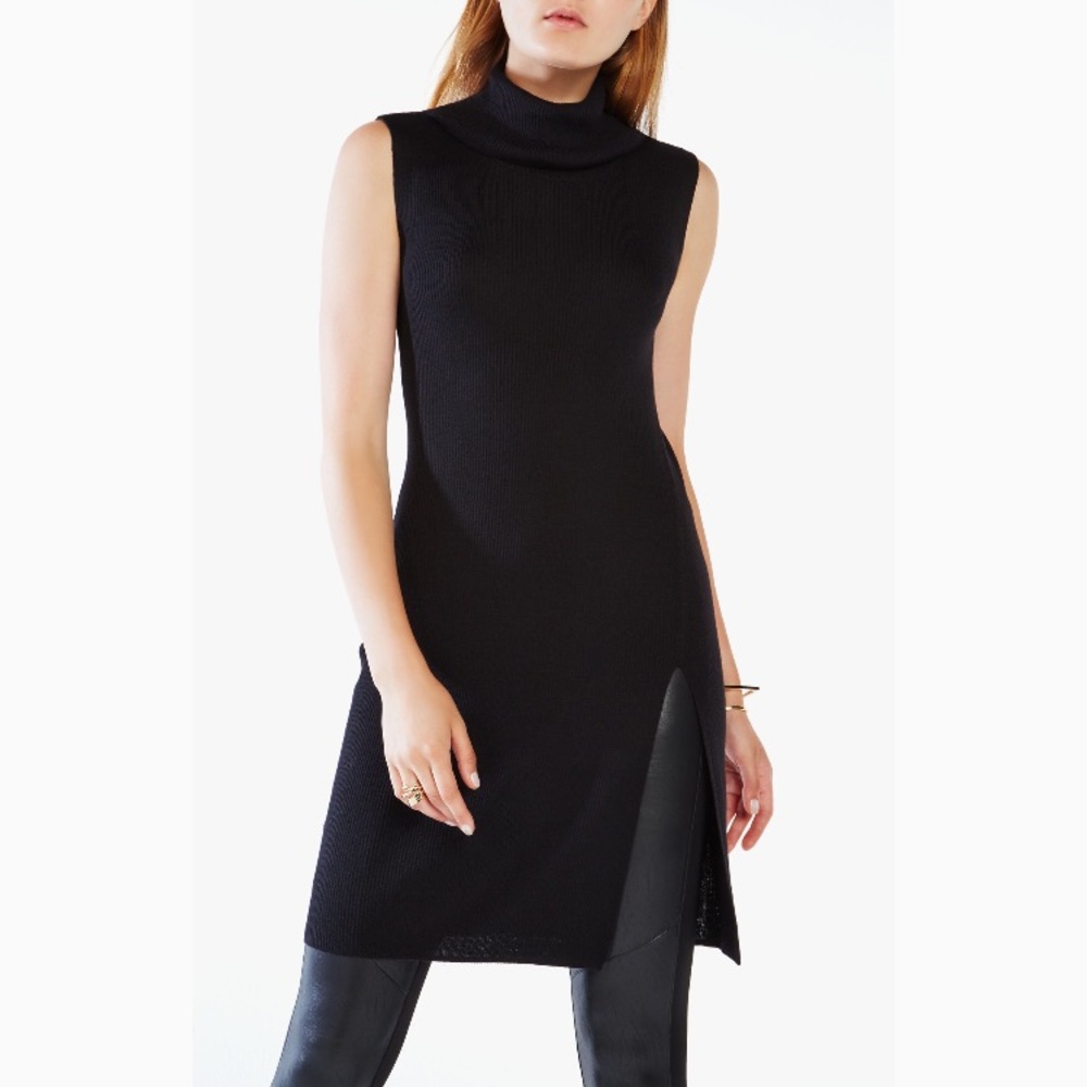 BCBG Ameuya turtleneck wool tunic sweater/dress
